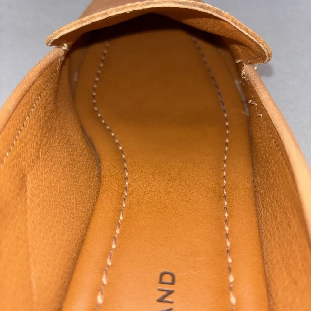 Lucky Brand Laurien Leather Slip On Loafers Shoes Pinky Beige Women's Size 9.5M